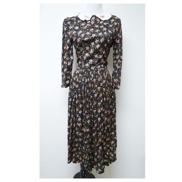 VTG Passports of Pier 1 Imports floral print dress - Picture 2 of 8